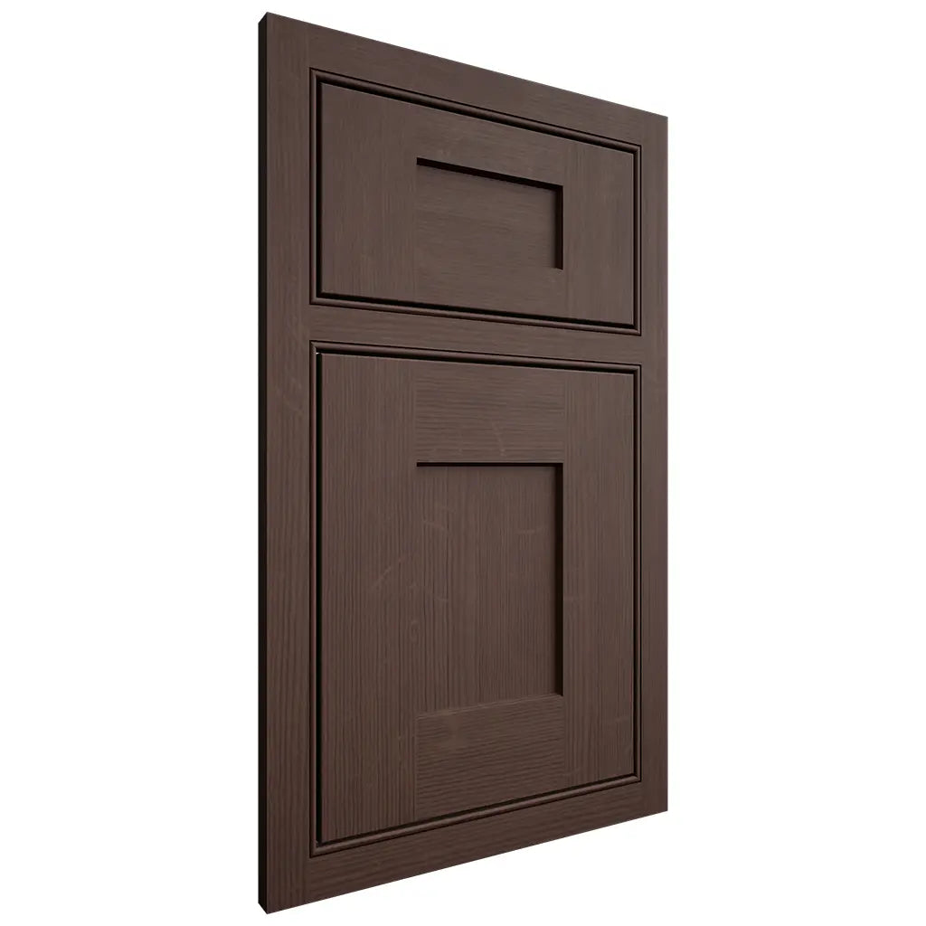 Shiloh Cabinetry Beaded Inset Lancaster White Oak Quarter Sawn Dusk Door