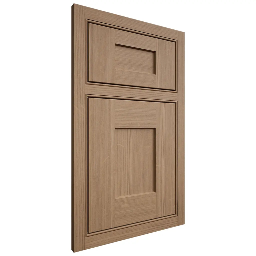 Shiloh Cabinetry Beaded Inset Lancaster White Oak Quarter Sawn Natural Door