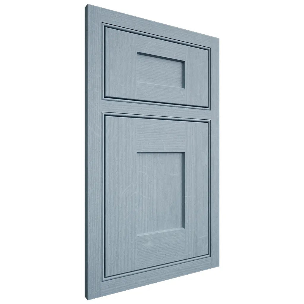 Shiloh Cabinetry Beaded Inset Lancaster White Oak Quarter Sawn Sky Door