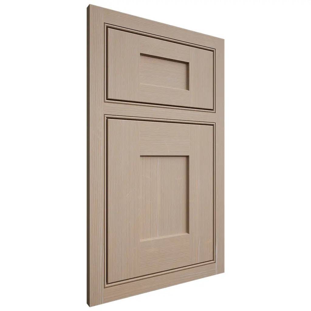 Shiloh Cabinetry Beaded Inset Lancaster White Oak Quarter Sawn Straw Door