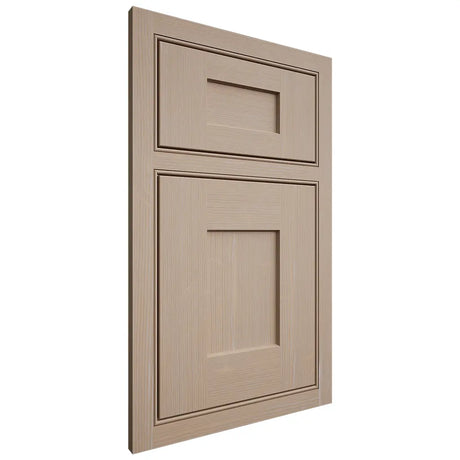 Shiloh Cabinetry Beaded Inset Lancaster White Oak Quarter Sawn Straw Door