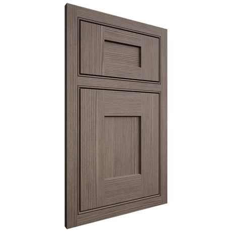 Shiloh Cabinetry Beaded Inset Lancaster White Oak Rift Cut Clay Door