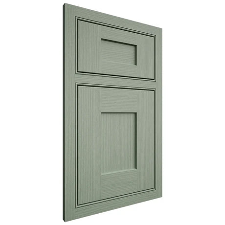 Shiloh Cabinetry Beaded Inset Lancaster White Oak Rift Cut Moss Door