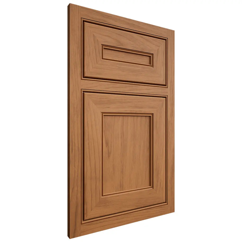 Shiloh Cabinetry Beaded Inset Landes Alder Plain Cut Caramel Door
