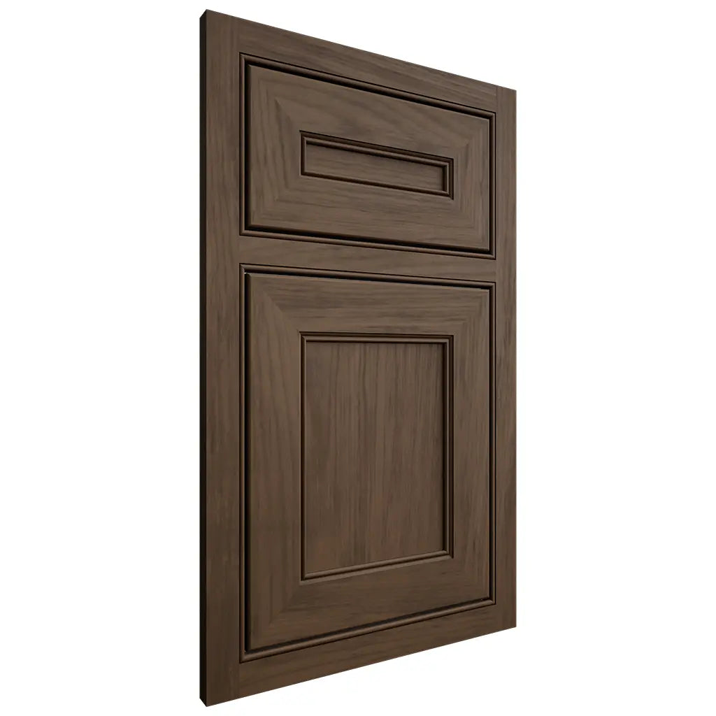 Shiloh Cabinetry Beaded Inset Landes Alder Plain Cut Caviar Door
