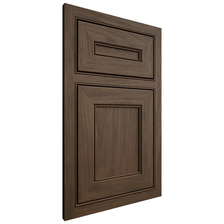 Shiloh Cabinetry Beaded Inset Landes Alder Plain Cut Caviar Door