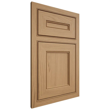 Shiloh Cabinetry Beaded Inset Landes Alder Plain Cut Natural Door