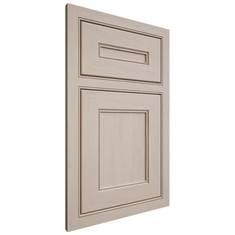 Shiloh Cabinetry Beaded Inset Landes Alder Plain Cut White Sands Door
