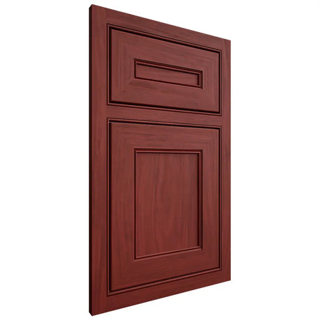 Shiloh Cabinetry Beaded Inset Landes Cherry Plain Cut Red Door