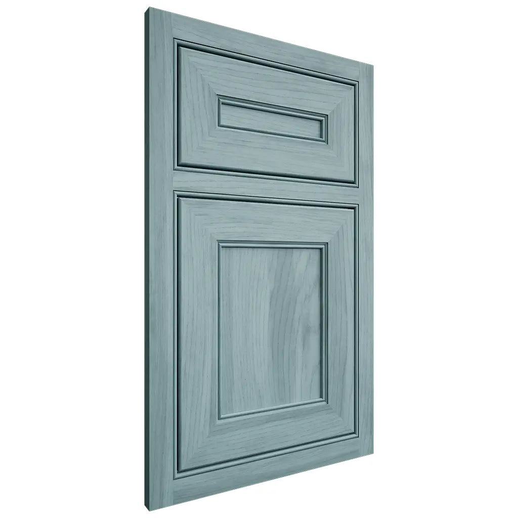 Shiloh Cabinetry Beaded Inset Landes Hickory Plain Cut Sky Door