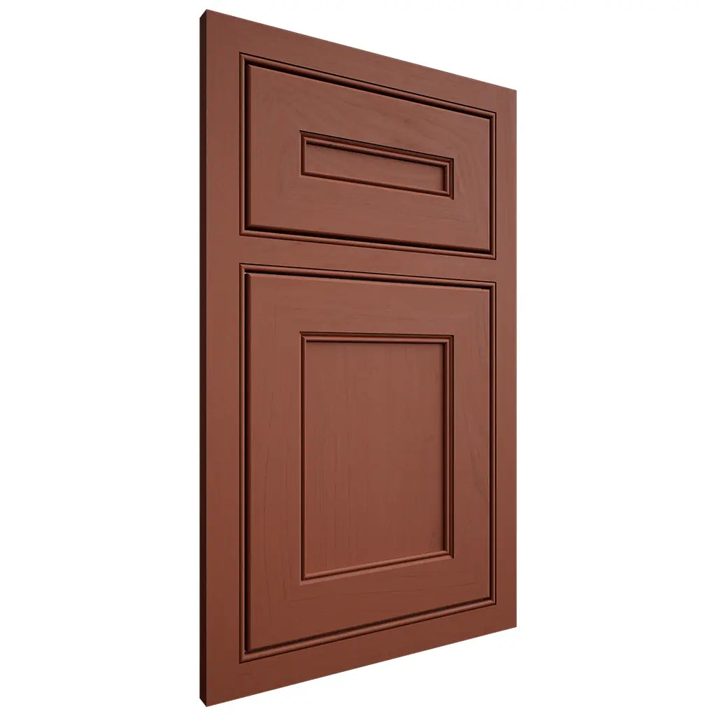 Shiloh Cabinetry Beaded Inset Landes Maple Plain Cut Cayenne Door