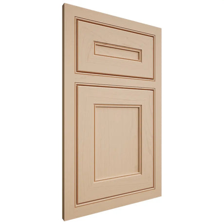 Shiloh Cabinetry Beaded Inset Landes Maple Plain Cut Natural Door