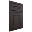 Shiloh Cabinetry Beaded Inset Landes Poplar Plain Cut Carbon Door
