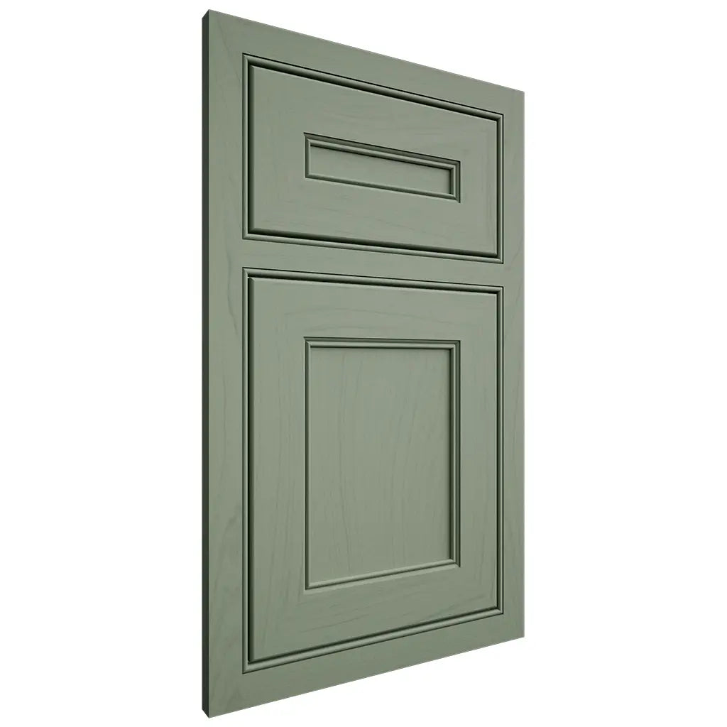 Shiloh Cabinetry Beaded Inset Landes Poplar Plain Cut Moss Door