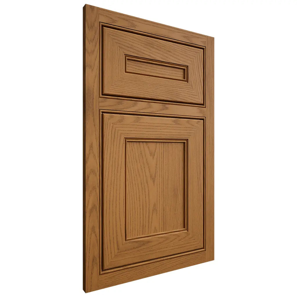 Shiloh Cabinetry Beaded Inset Landes Red Oak Plain Cut Autumn Door