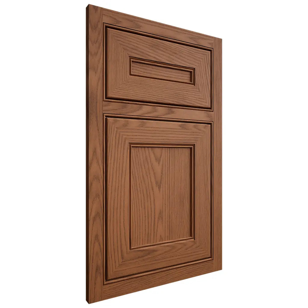 Shiloh Cabinetry Beaded Inset Landes Red Oak Plain Cut Braun Door