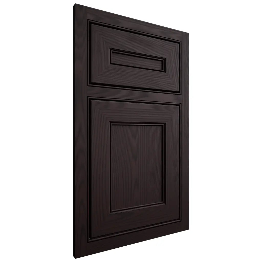 Shiloh Cabinetry Beaded Inset Landes Red Oak Plain Cut Espresso Door