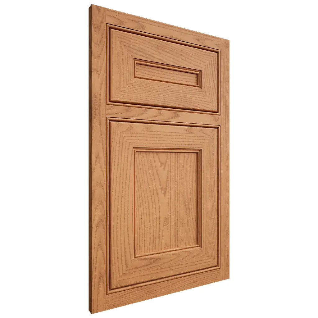 Shiloh Cabinetry Beaded Inset Landes Red Oak Plain Cut Medium Door