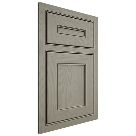 Shiloh Cabinetry Beaded Inset Landes Red Oak Plain Cut Thyme Door