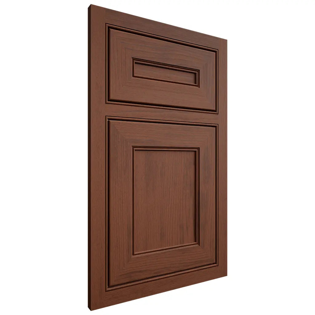 Shiloh Cabinetry Beaded Inset Landes Walnut Plain Cut Rye Door