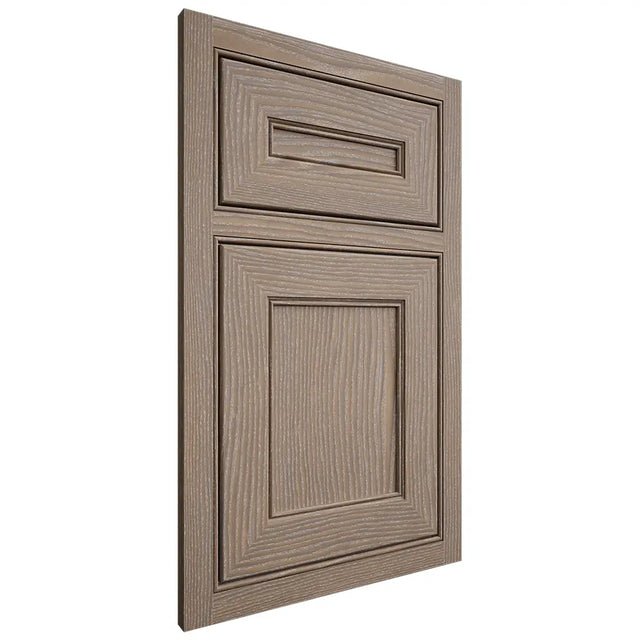 Shiloh Cabinetry Beaded Inset Landes White Oak Plain Cut Almond Door