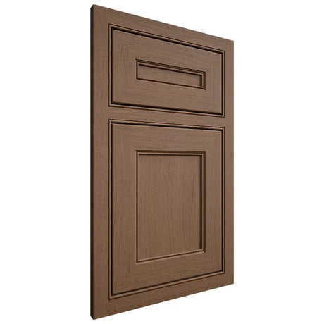 Shiloh Cabinetry Beaded Inset Landes White Oak Plain Cut Autumn Door