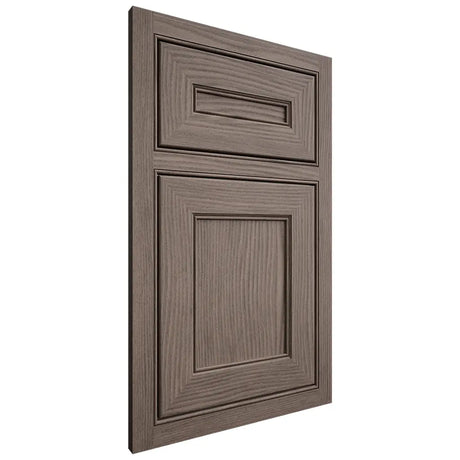 Shiloh Cabinetry Beaded Inset Landes White Oak Plain Cut Clay Door