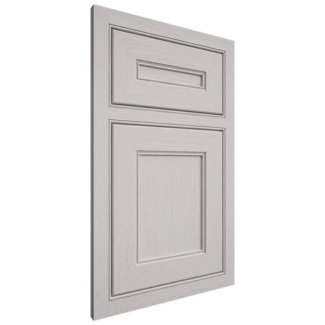 Shiloh Cabinetry Beaded Inset Landes White Oak Plain Cut Cotton Door