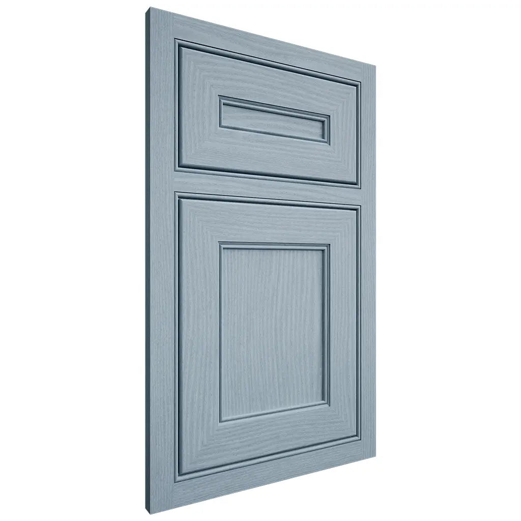 Shiloh Cabinetry Beaded Inset Landes White Oak Plain Cut Sky Door