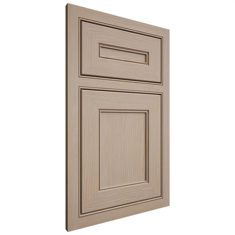 Shiloh Cabinetry Beaded Inset Landes White Oak Plain Cut Straw Door