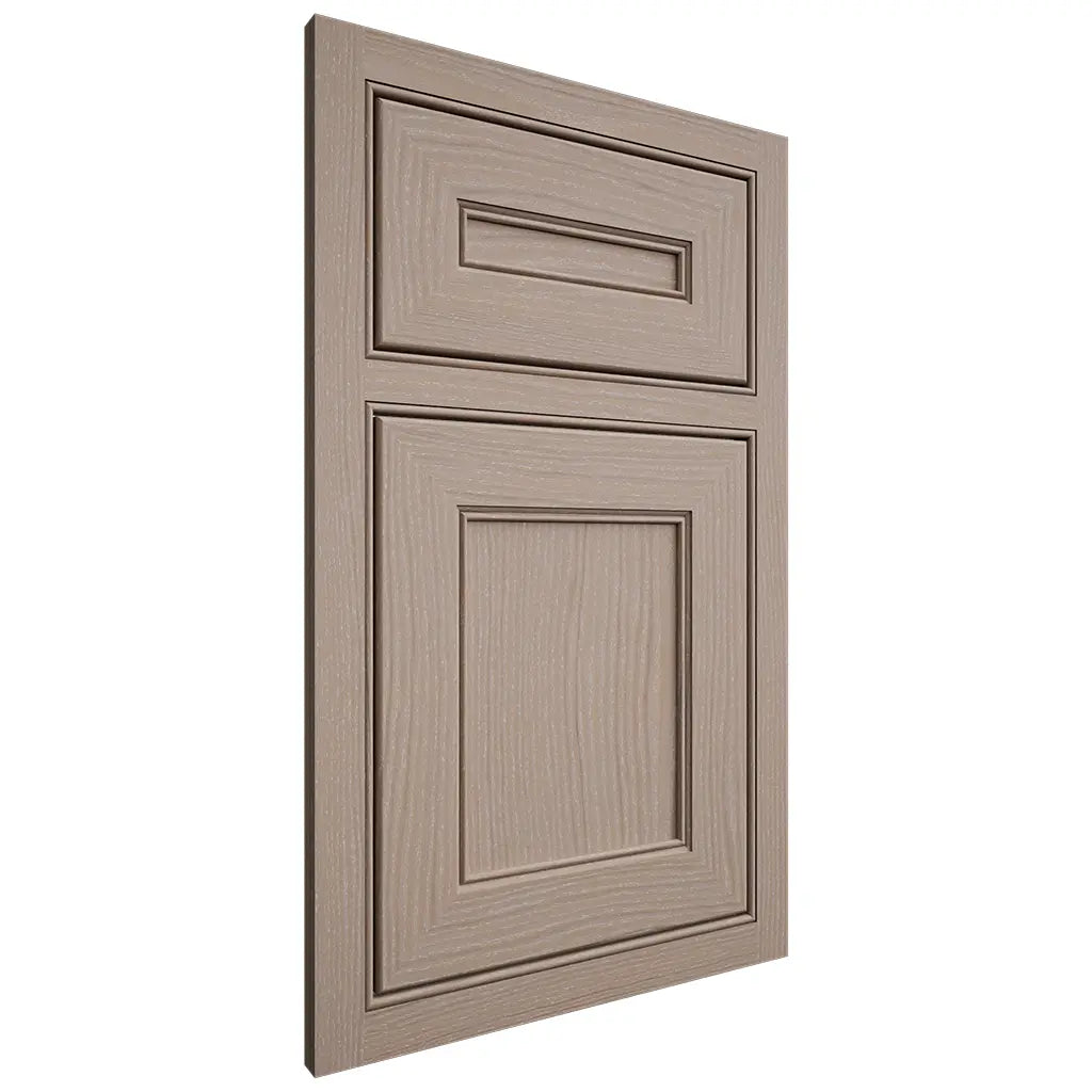 Shiloh Cabinetry Beaded Inset Landes White Oak Plain Cut Whitewash Door