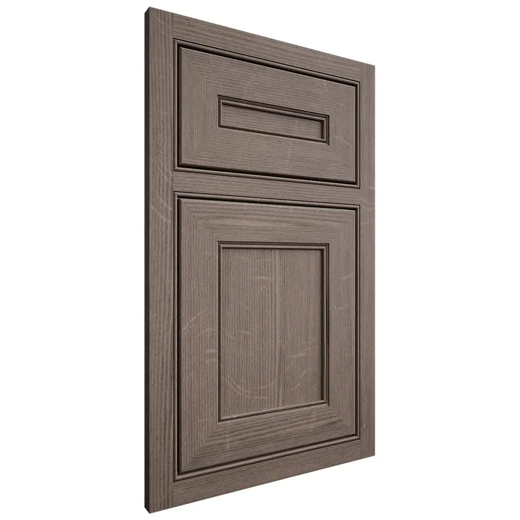 Shiloh Cabinetry Beaded Inset Landes White Oak Quarter Sawn Clay Door