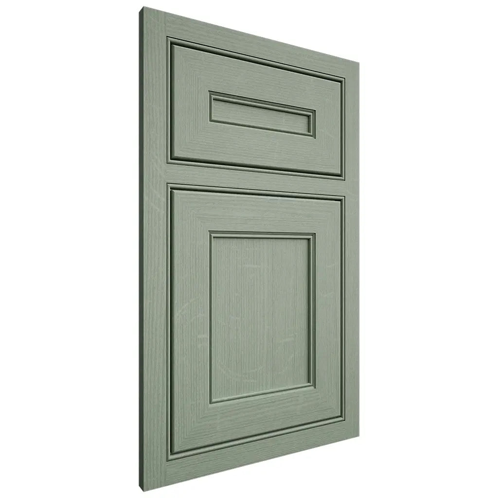 Shiloh Cabinetry Beaded Inset Landes White Oak Quarter Sawn Moss Door