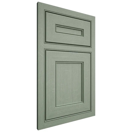 Shiloh Cabinetry Beaded Inset Landes White Oak Quarter Sawn Moss Door