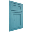 Shiloh Cabinetry Beaded Inset Malibu Alder Plain Cut Aqua Door