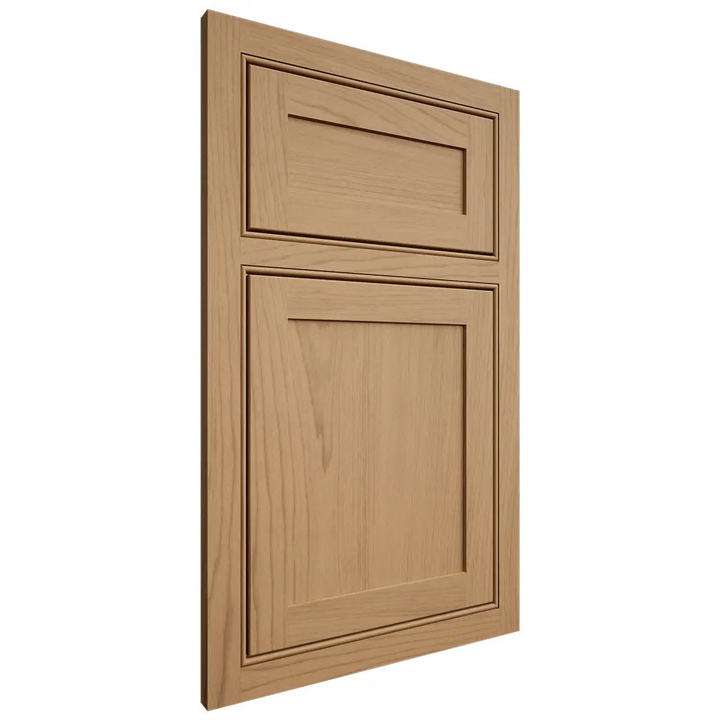 Shiloh Cabinetry Beaded Inset Malibu Alder Plain Cut Natural Door