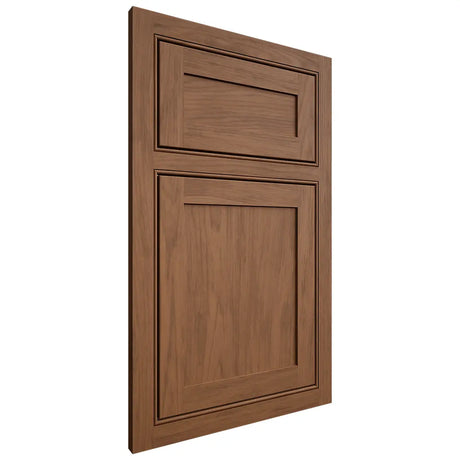Shiloh Cabinetry Beaded Inset Malibu Alder Plain Cut Walnut Door