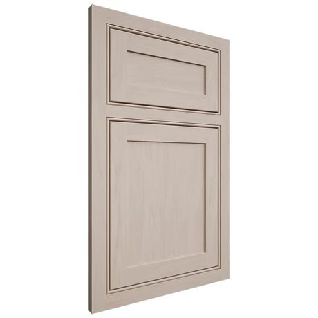 Shiloh Cabinetry Beaded Inset Malibu Alder Plain Cut White Sands Door