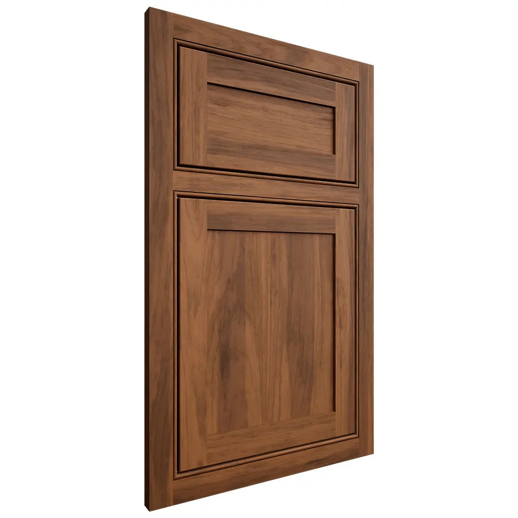 Shiloh Cabinetry Beaded Inset Malibu Hickory Plain Cut Burnt Sugar Door