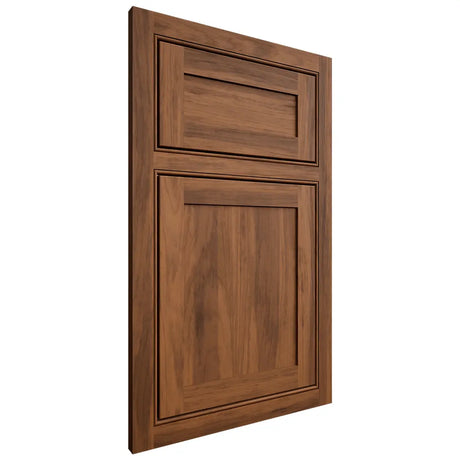Shiloh Cabinetry Beaded Inset Malibu Hickory Plain Cut Burnt Sugar Door
