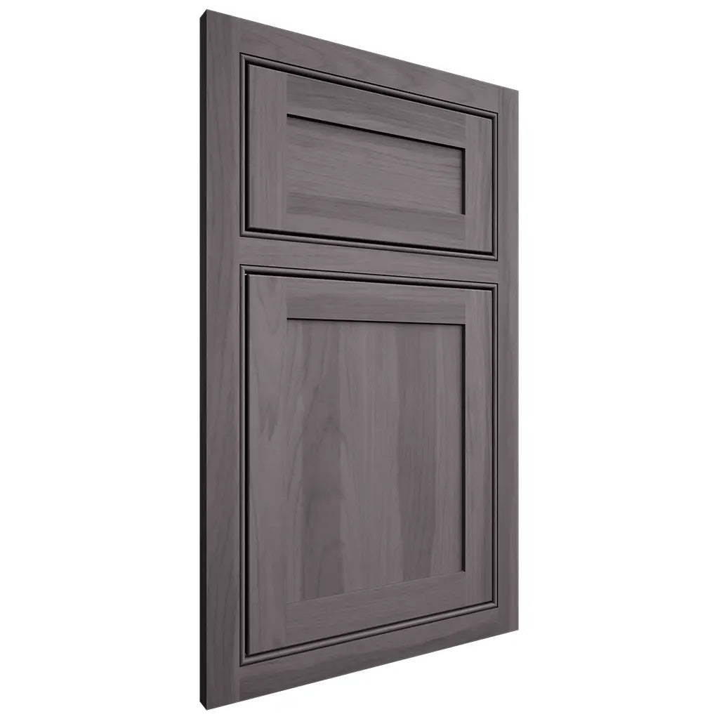 Shiloh Cabinetry Beaded Inset Malibu Hickory Plain Cut Cadet Door