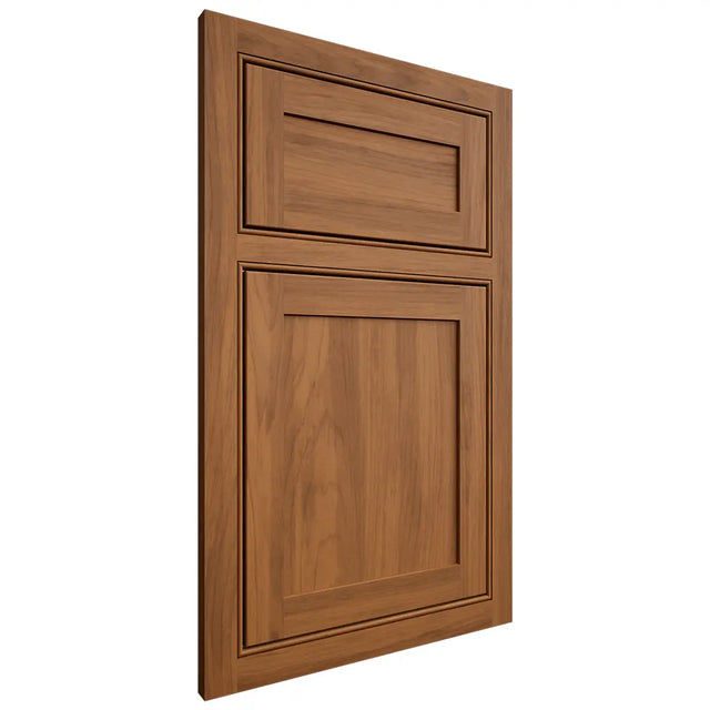 Shiloh Cabinetry Beaded Inset Malibu Hickory Plain Cut Chestnut Door