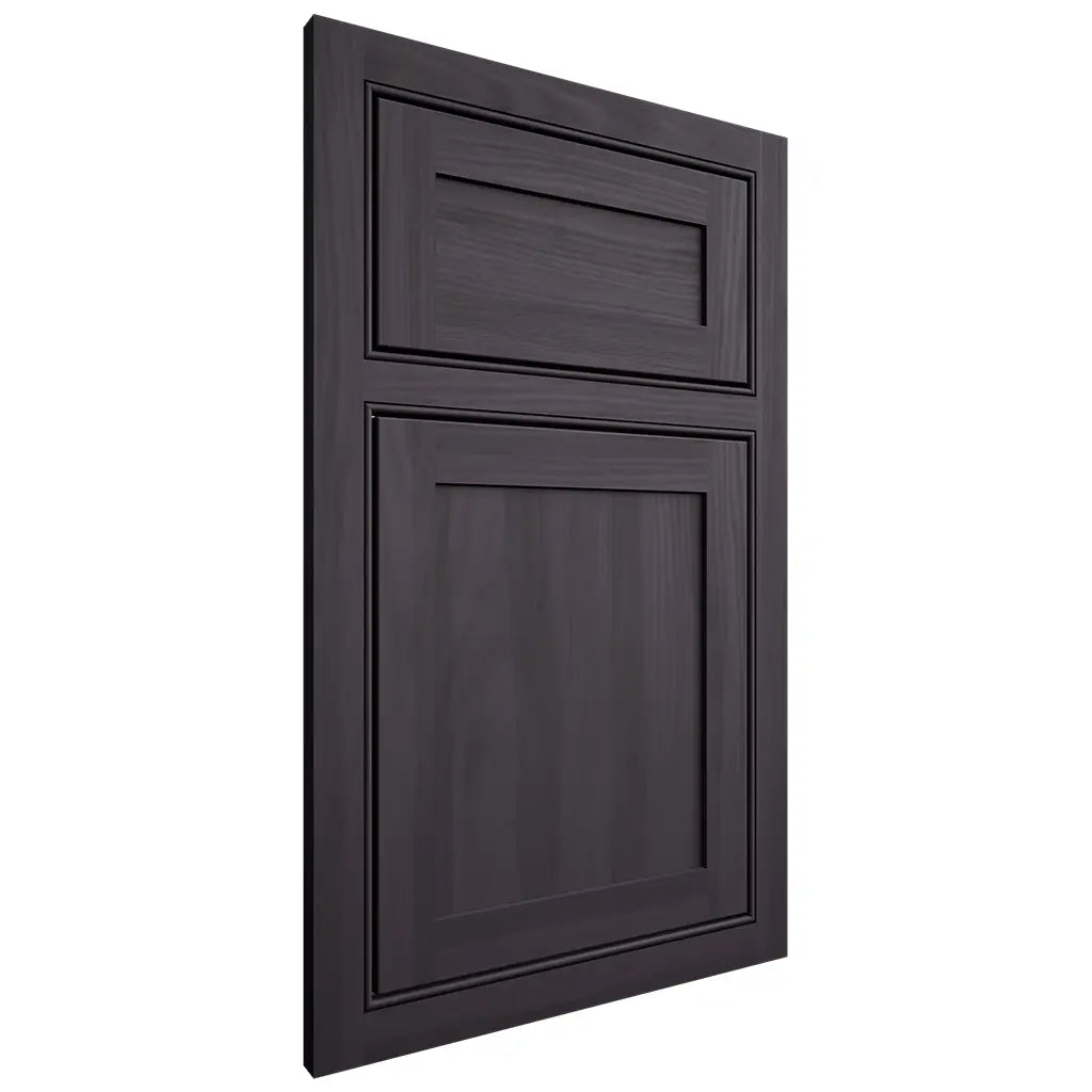 Shiloh Cabinetry Beaded Inset Malibu Hickory Plain Cut Harbor Door