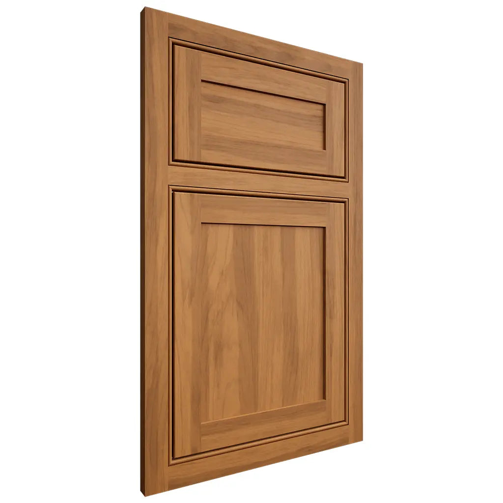 Shiloh Cabinetry Beaded Inset Malibu Hickory Plain Cut Medium Door