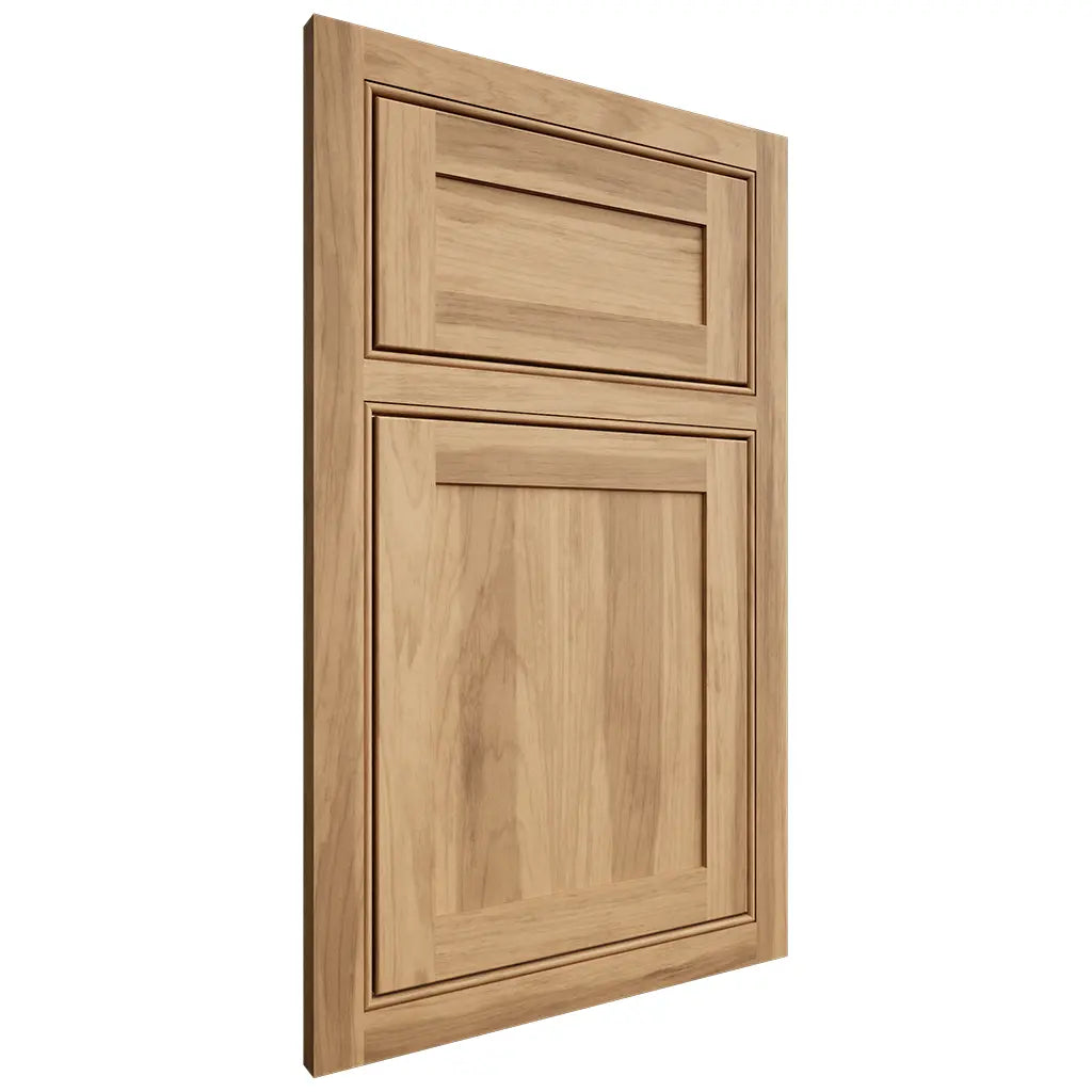 Shiloh Cabinetry Beaded Inset Malibu Hickory Plain Cut Natural Door