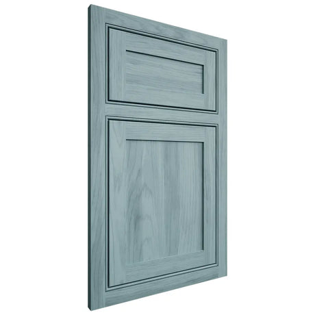 Shiloh Cabinetry Beaded Inset Malibu Hickory Plain Cut Sky Door