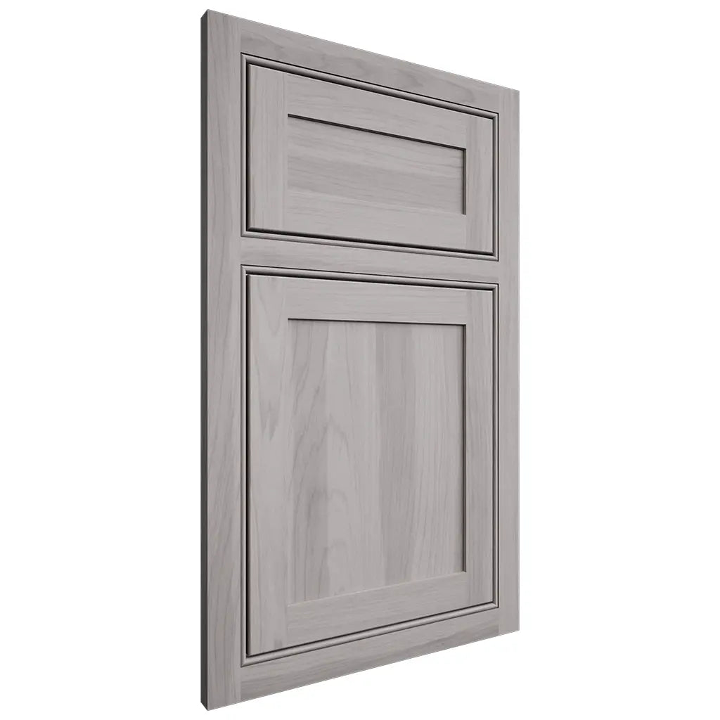 Shiloh Cabinetry Beaded Inset Malibu Hickory Plain Cut Stratus Door