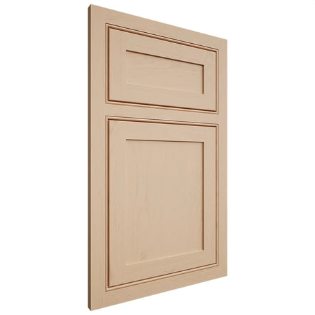 Shiloh Cabinetry Beaded Inset Malibu Maple Plain Cut Natural Door