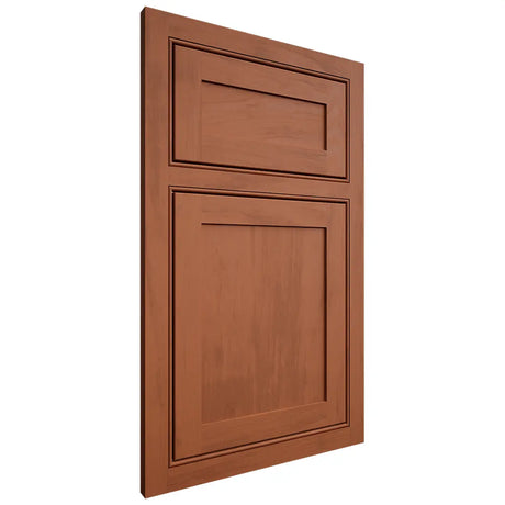 Shiloh Cabinetry Beaded Inset Malibu Maple Plain Cut Spice Door