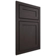 Shiloh Cabinetry Beaded Inset Malibu Poplar Plain Cut Carbon Door